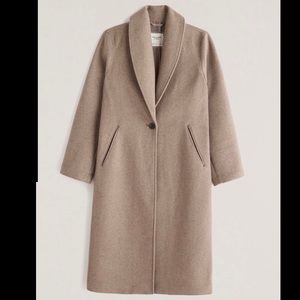 Wool Blend Double Cloth Blanket Coat